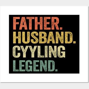 Father Husband Cycling Legend Cyclist Father´s Day Gift Posters and Art